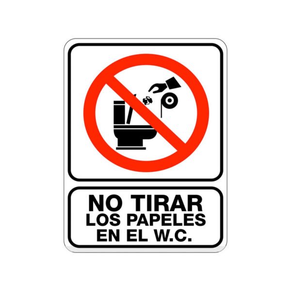 No Tirar Papeles en el WC