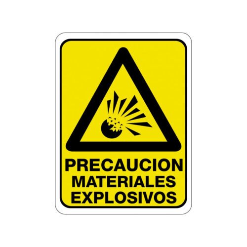Precaución Materiales Explosivos