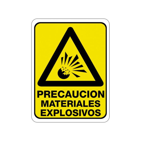 Precaución Materiales Explosivos