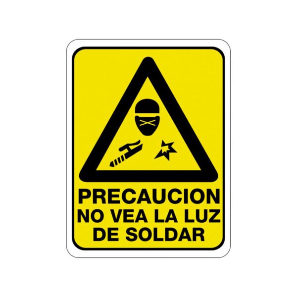 Precaución No Vea la Luz Solar