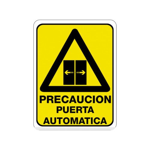 Precaución Puerta Automática
