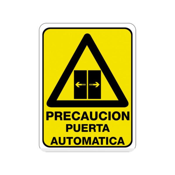 Precaución Puerta Automática