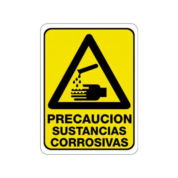 Precaución Sustancias Corrosivas