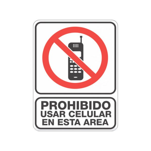 Prohibido Usar Celular en esta Área